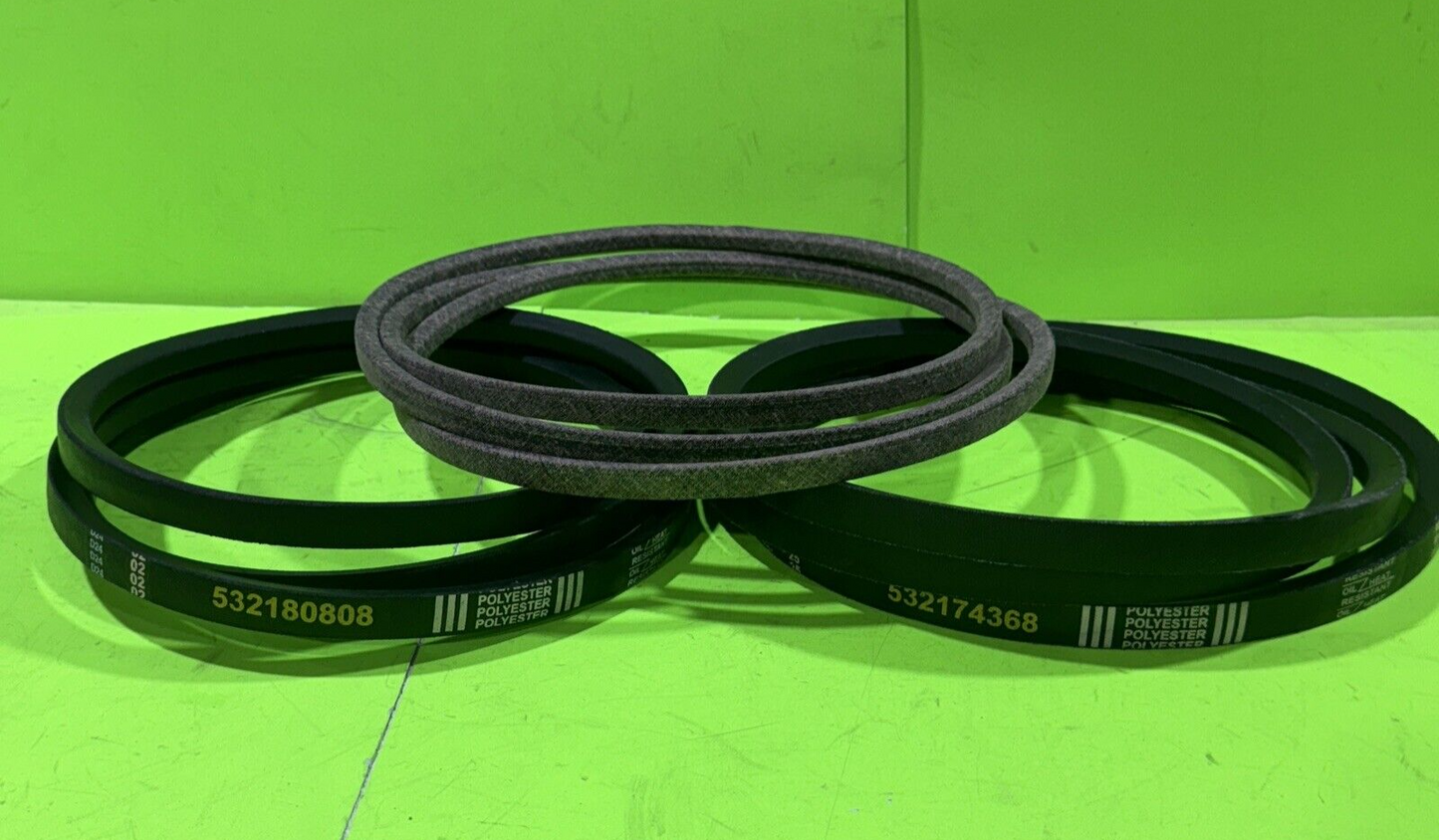 48" Deck Belt Secondary Primary & Drive VBelts Husqvarna YTH2248 YTH2448 YTH25480
