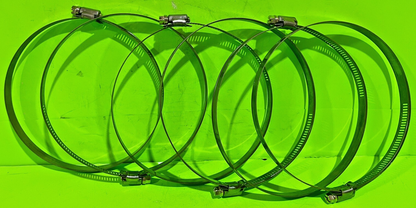 NEW 6-Pack Rotary 3457 Hose Clamps 5-1/8" to 6" Universal 1/2" Band Heavy Duty0