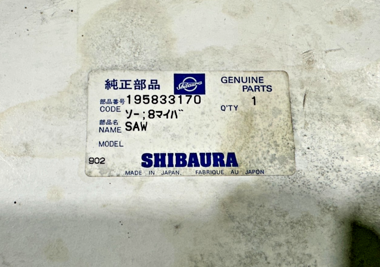 NEW Open Box Shibaura 195833170 9 inch diameter Saw Blade1
