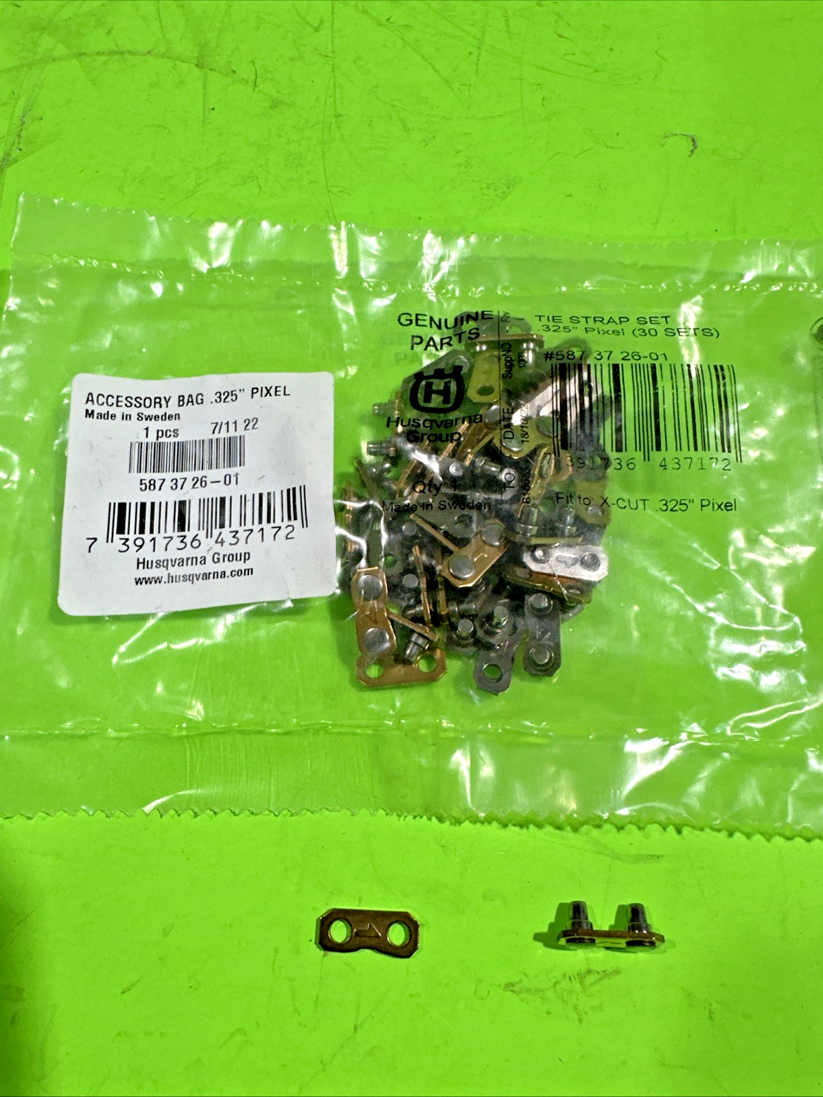 New Husqvarna Preset Tie Straps .325"  30 Pack for chainsaw chain 5873726010