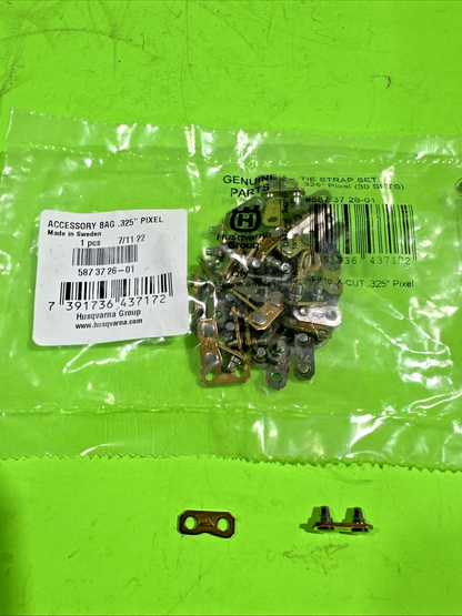 New Husqvarna Preset Tie Straps .325"  30 Pack for chainsaw chain 5873726010