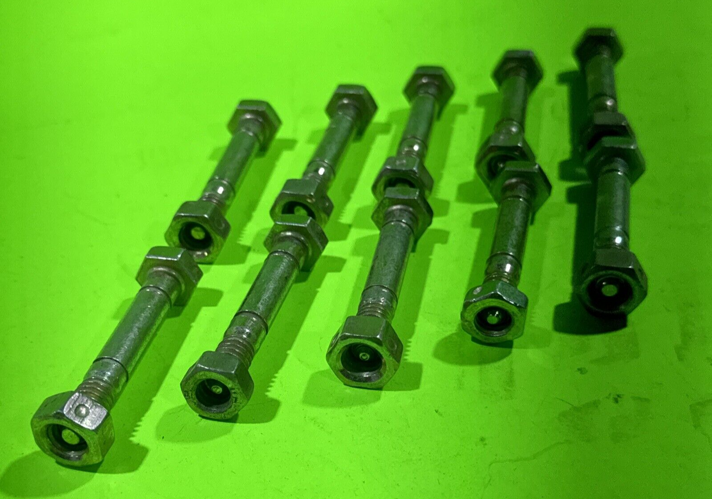 10 PACK SHEAR PINS & NUTS FOR ARIENS 510015, 51001500, FITS JOHN DEEERE AM1221561