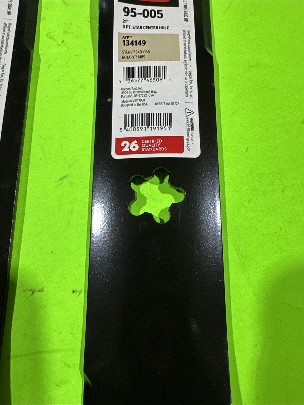(2) BLADES 42" FITS CRAFTSMAN RIDING LAWN MOWER 138971 134149 5321389712