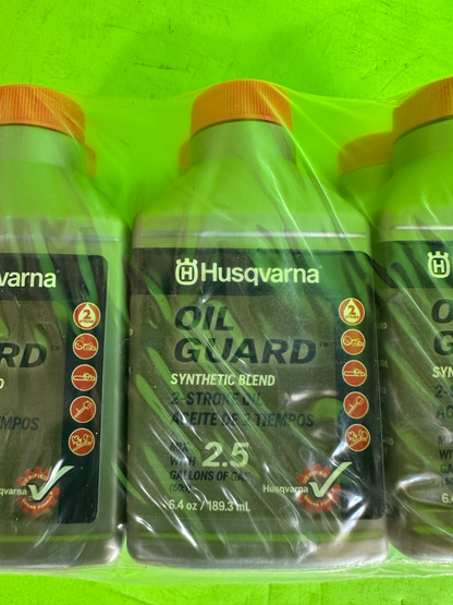 6 Pack Husqvarna 2-Cycle Oil Guard – OEM 6.4 oz Bottle 16718257 5931527022