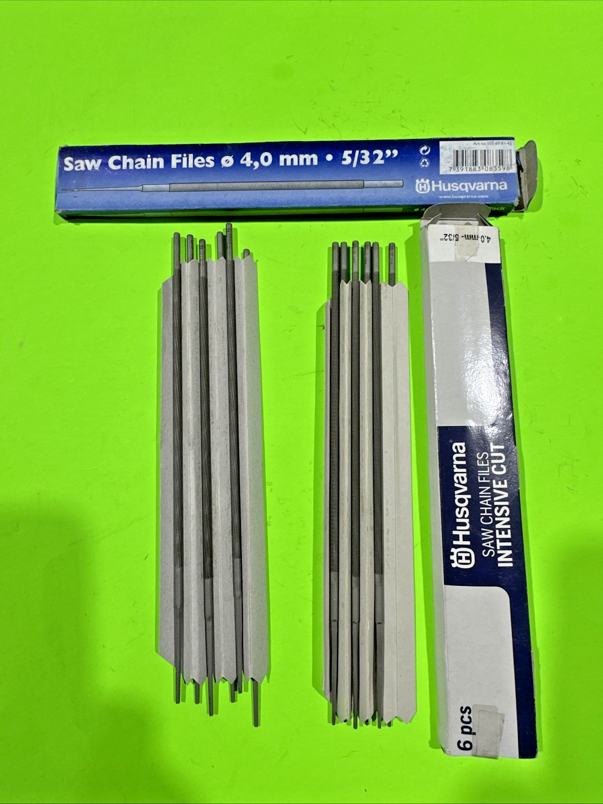 NEW 12 CHAINSAW FILES 5/32" FOR SHARPENING ALL BRANDS CHAINS SAW SHARPENER DOZEN3