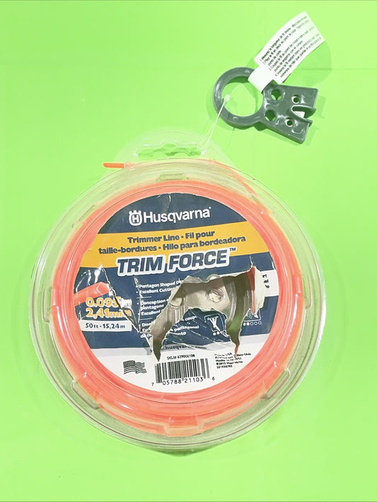 New Genuine Husqvarna Trim Force Trimmer Line 50 Foot Donut - .095" # 6390061080