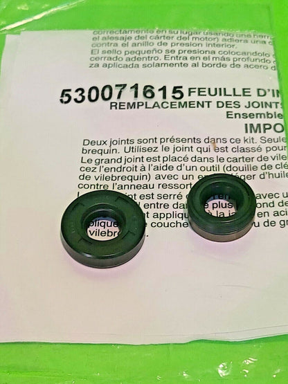 New BC 2500 LE Husqvarna 530071615  Crankshaft Seal Kit Genuine OEM part0