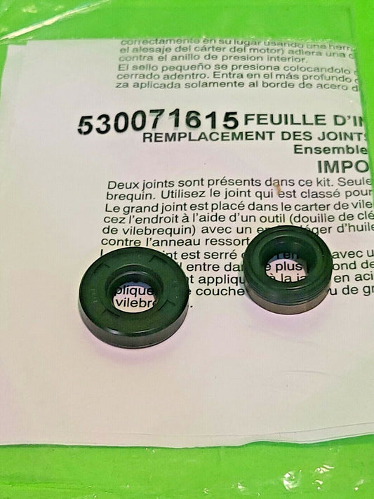 New BC 2500 LE Husqvarna 530071615  Crankshaft Seal Kit Genuine OEM part0