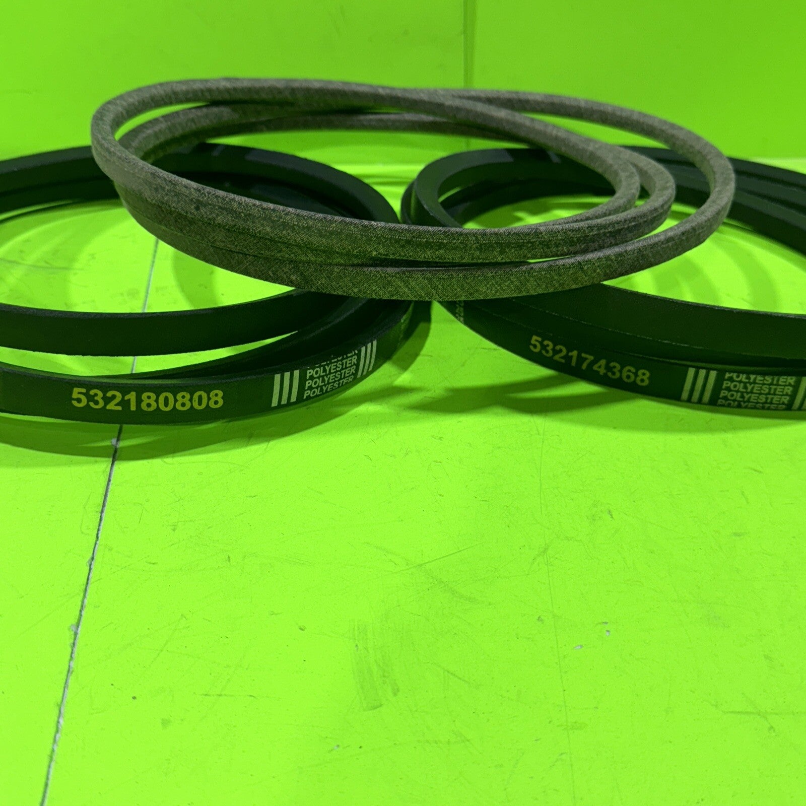48" Deck Belt Secondary Primary & Drive VBelts Husqvarna YTH2248 YTH2448 YTH25484