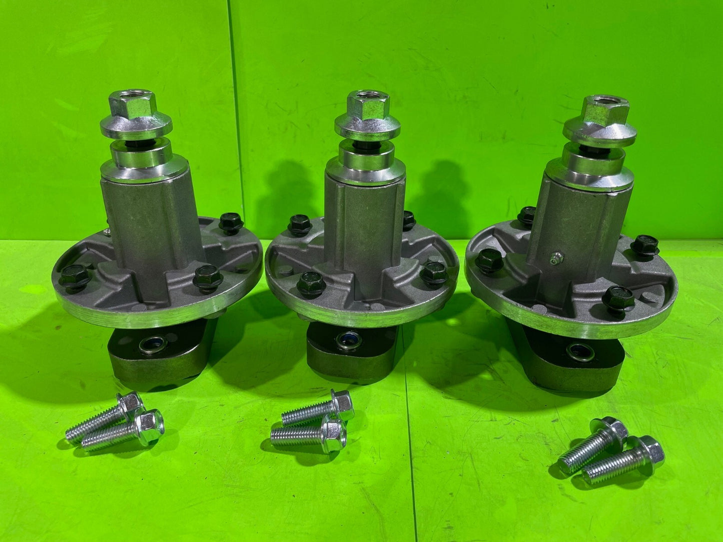 3PK Spindle Assy For John Deere 48" L120 L130 Scotts L2048 L2548 w Blade Bolts0