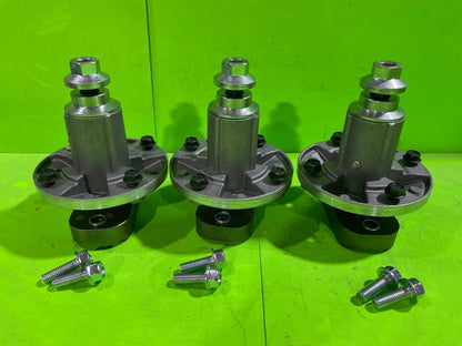 3PK Spindle Assy For John Deere 48" L120 L130 Scotts L2048 L2548 w Blade Bolts0