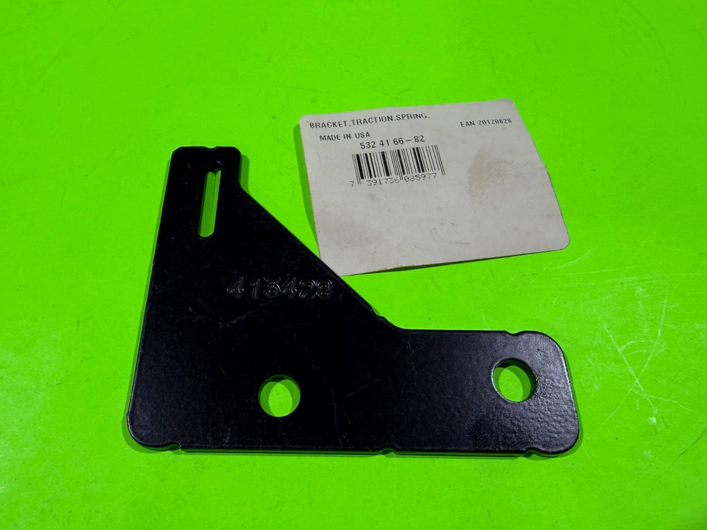 NEW Genuine OEM Husqvarna 532416682 Traction Spring Bracket Snow Blower0