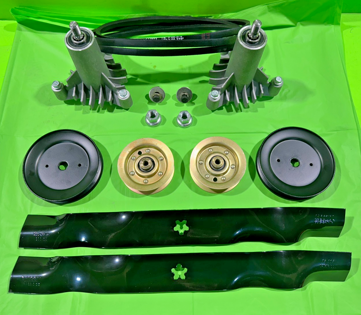 NEW Craftsman 917446400 42" Deck Rebuild Kit, 2 Spindles, Blades, Belt, Pulleys0