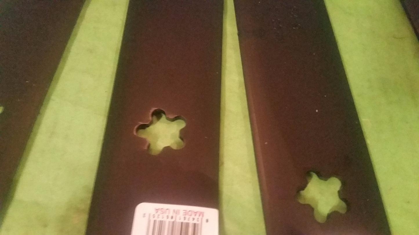 2 Sets of 2 Hi-Lift Blades 42" Cut Deck AYP Husqvarna Poulan Mower 5321389711