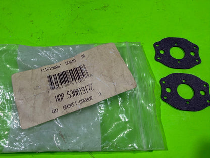 NOS 2pk Genuine OEM Husqvarna 530019172 Chainsaw Carburetor Gaskets Craftsman5