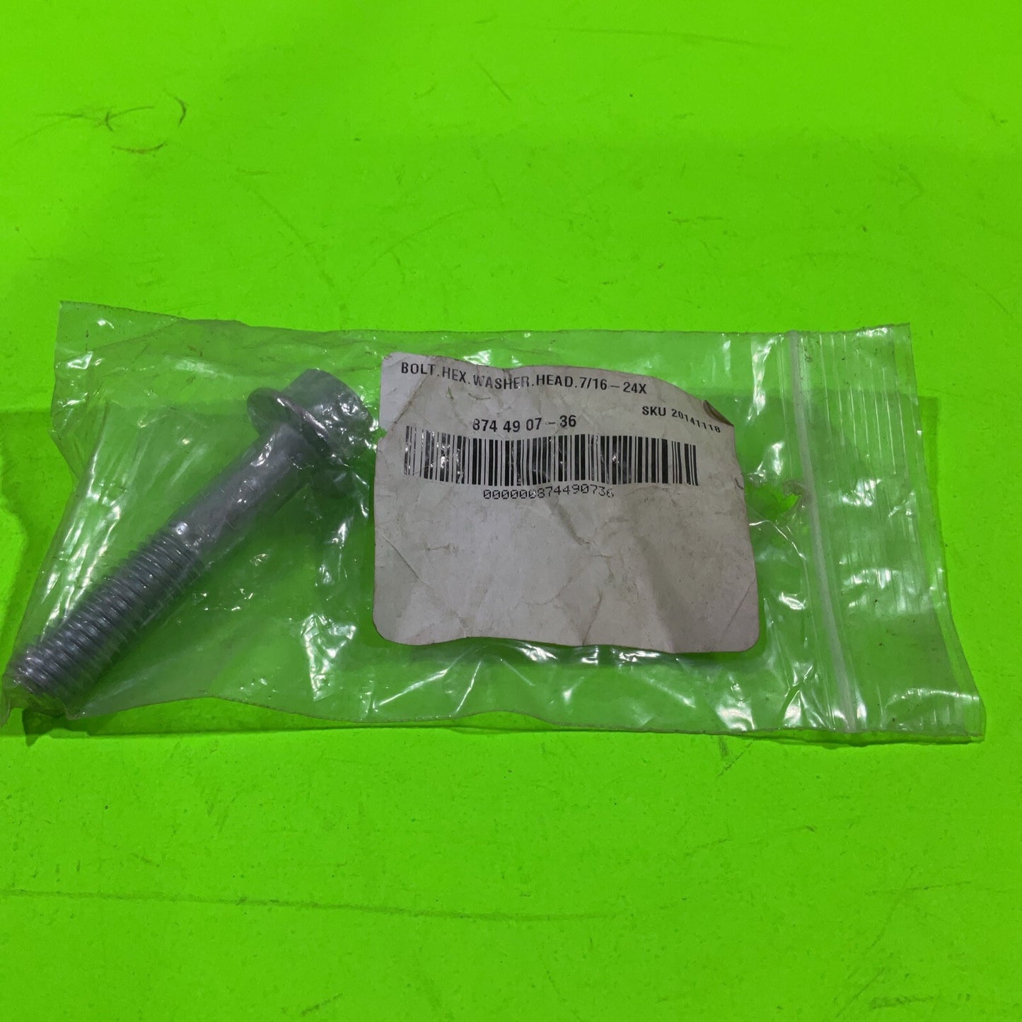 Genuine OEM Husqvarna 874490736 Hex Bolt Washer Head For Garden, Lawn Tractors0