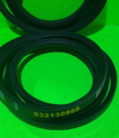 (2) BELT FITS CRAFTSMAN, FITS AYP 130969, 108597X (1/2"X92")2