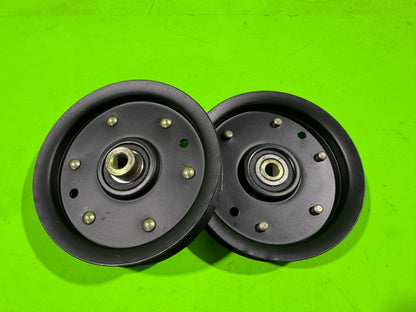 2 Flat Idler Pulleys Fit 956-04129 756-04129B 756-04129C 753-081715