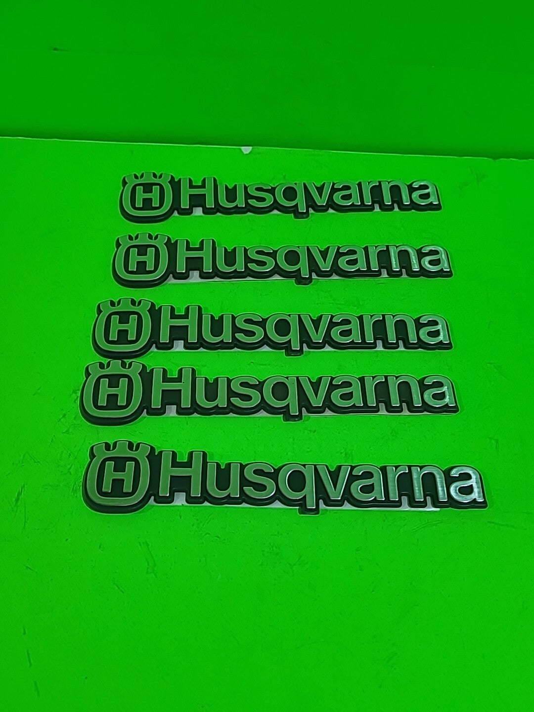 Genuine Husqvarna Silver Hood Emblem 532403378 5 pack1
