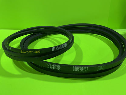 Drive Deck Belt Kit For 48" Poulan Husqvarna Craftsman YTH2348 PB23H48YT PBGT220