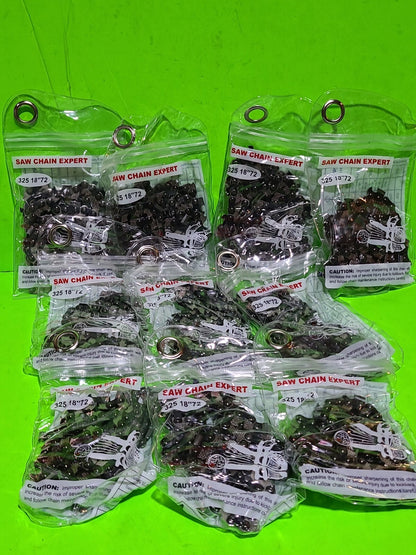 Chainsaw Chain 18 Inch .050 .325 72DL for Husqvarna Jonsered 10 Pack8