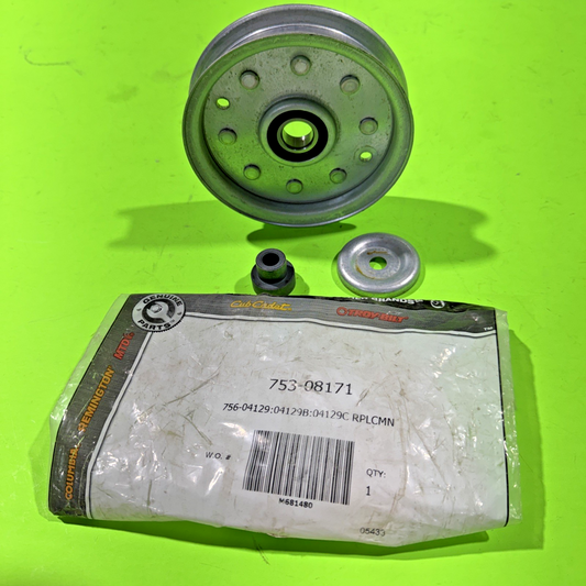 OEM MTD CUB CADET TROYBILT FLAT IDLER PULLEY 756-04129 956-04129 753-08171 KIT0