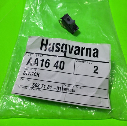 OEM Husqvarna Switch, 503718101 XPG Heater, Models 242 246 254 262 394 3950