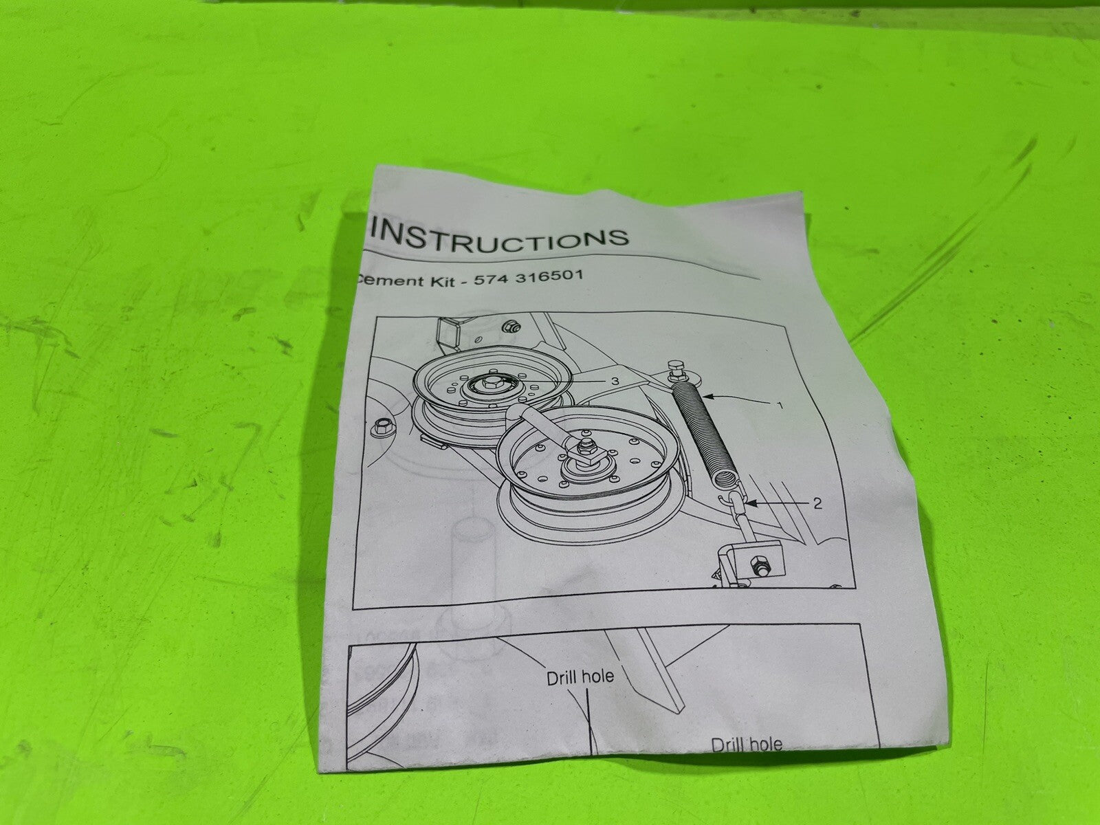 Genuine OEM Husqvarna 574316501 Deck Bracket Reinforcement Kit Jonsered4