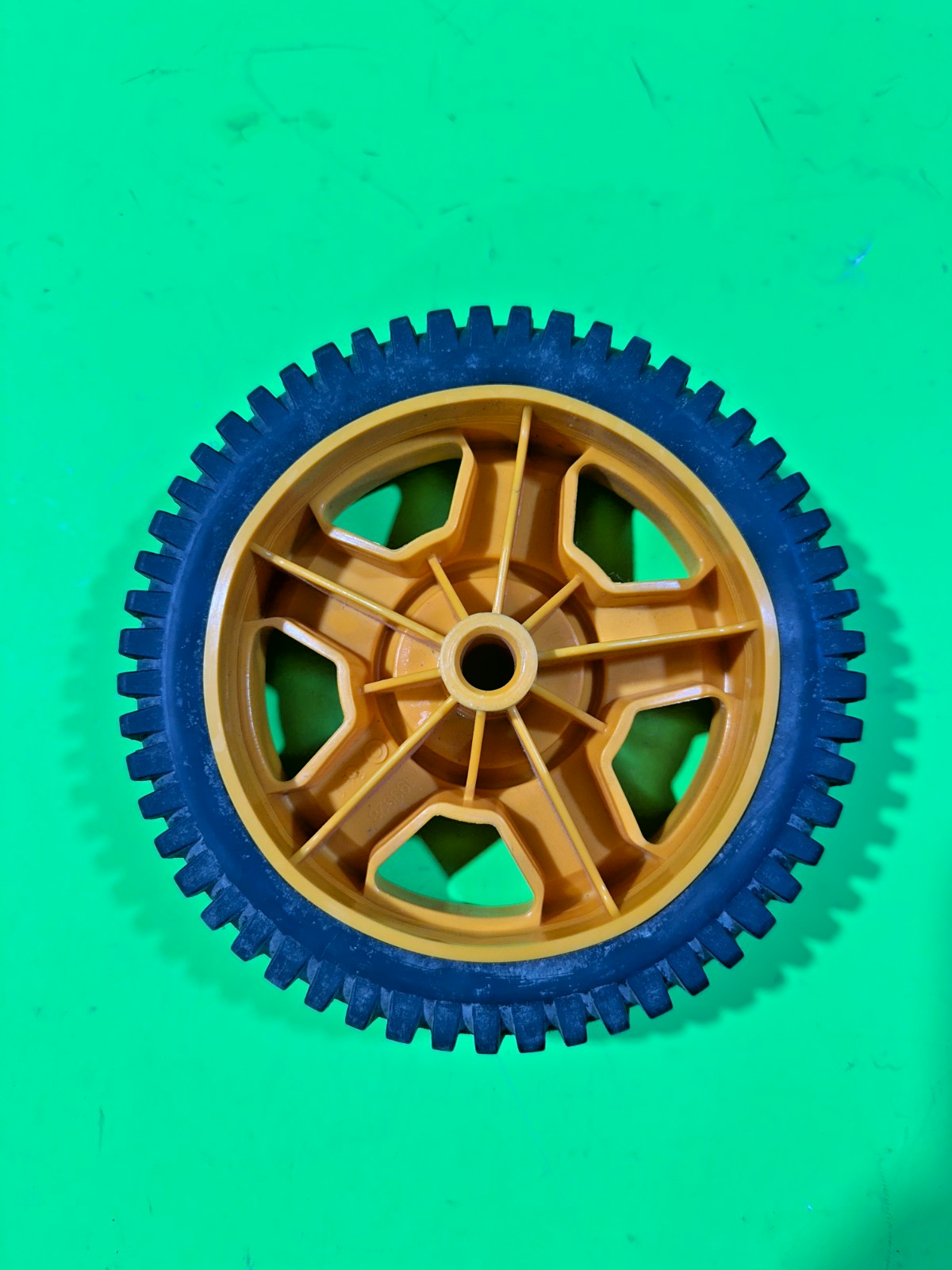 NEW Husqvarna Wheel & Tire Assembly 6.75" x 1.75" 193928 Yellow 5-Spoke Rim1