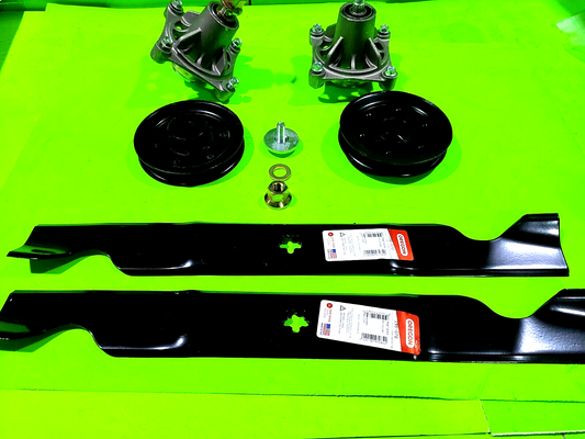 Spindle Blade Pulley Kit Husqvarna 46 Inch Deck Z246 Z246i RZ 4621 4622T 46230