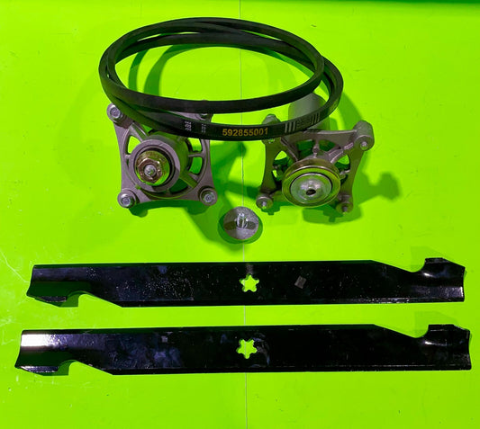 AYP 42 Deck Rebuild Kit  Spindles 187292 Blades 138971 Belt 1972530