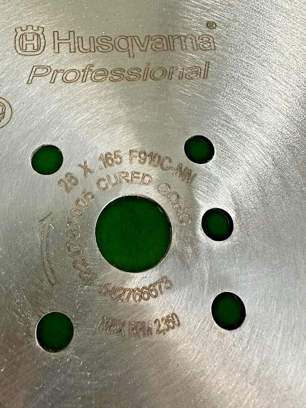 OPEN BOX Husqvarna F910C 542766673 26" Diamond Blade .165 Cured / Hard Concrete2