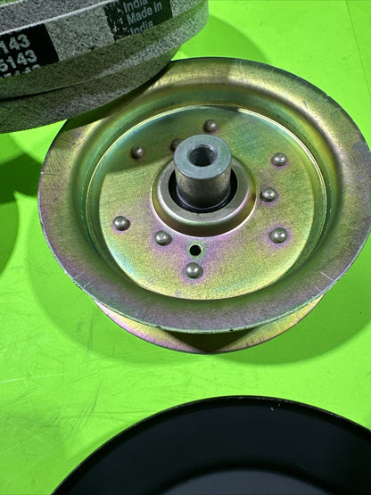 Complete 46" Deck Pulley Belt Kit For Husqvarna YTH18K46 YTH23K46 YT46LS 46" Kit4