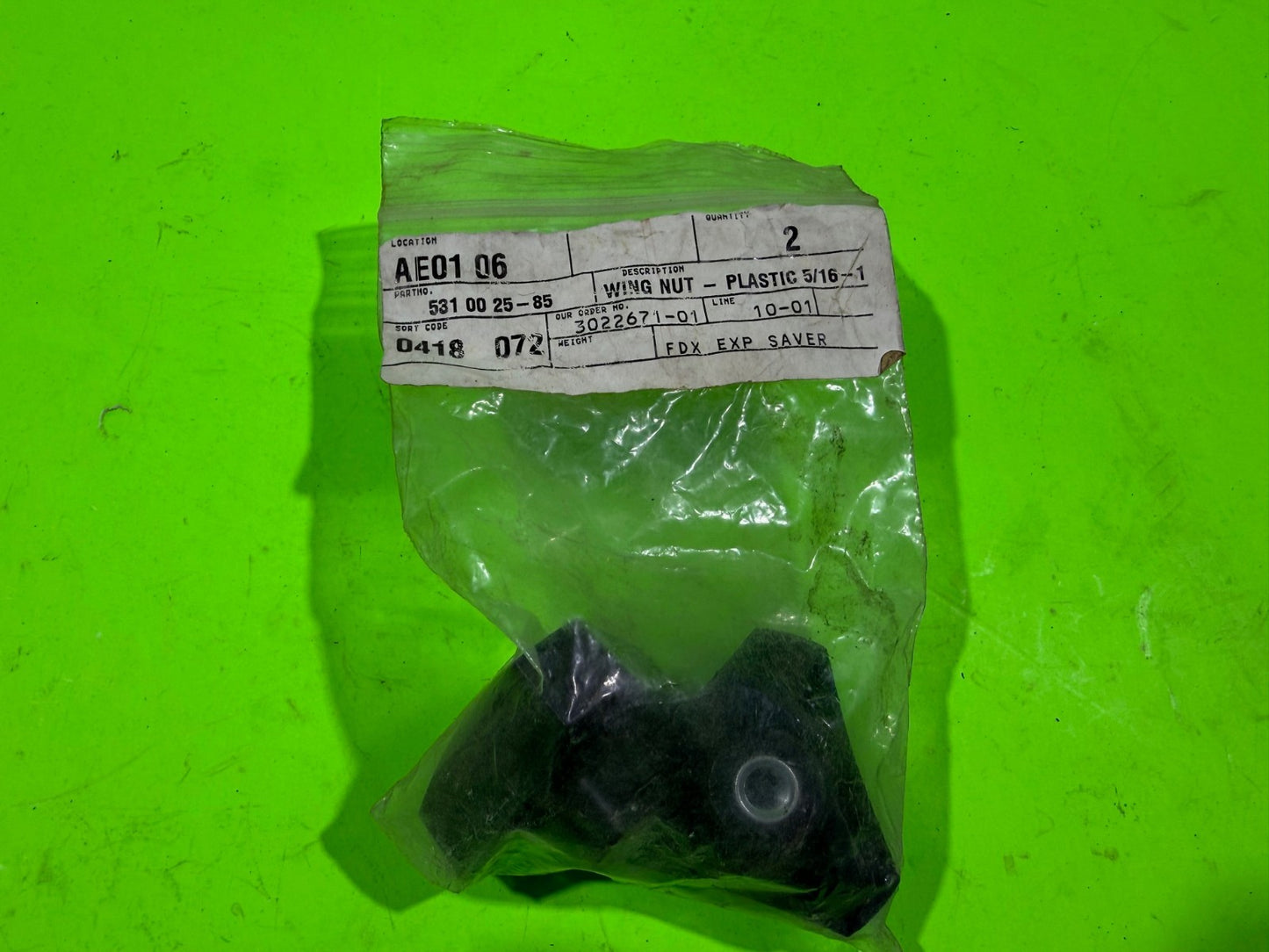 2 Pk Genuine OEM Husqvarna 531002585 Wing Nut 5/16" Snow Blower1