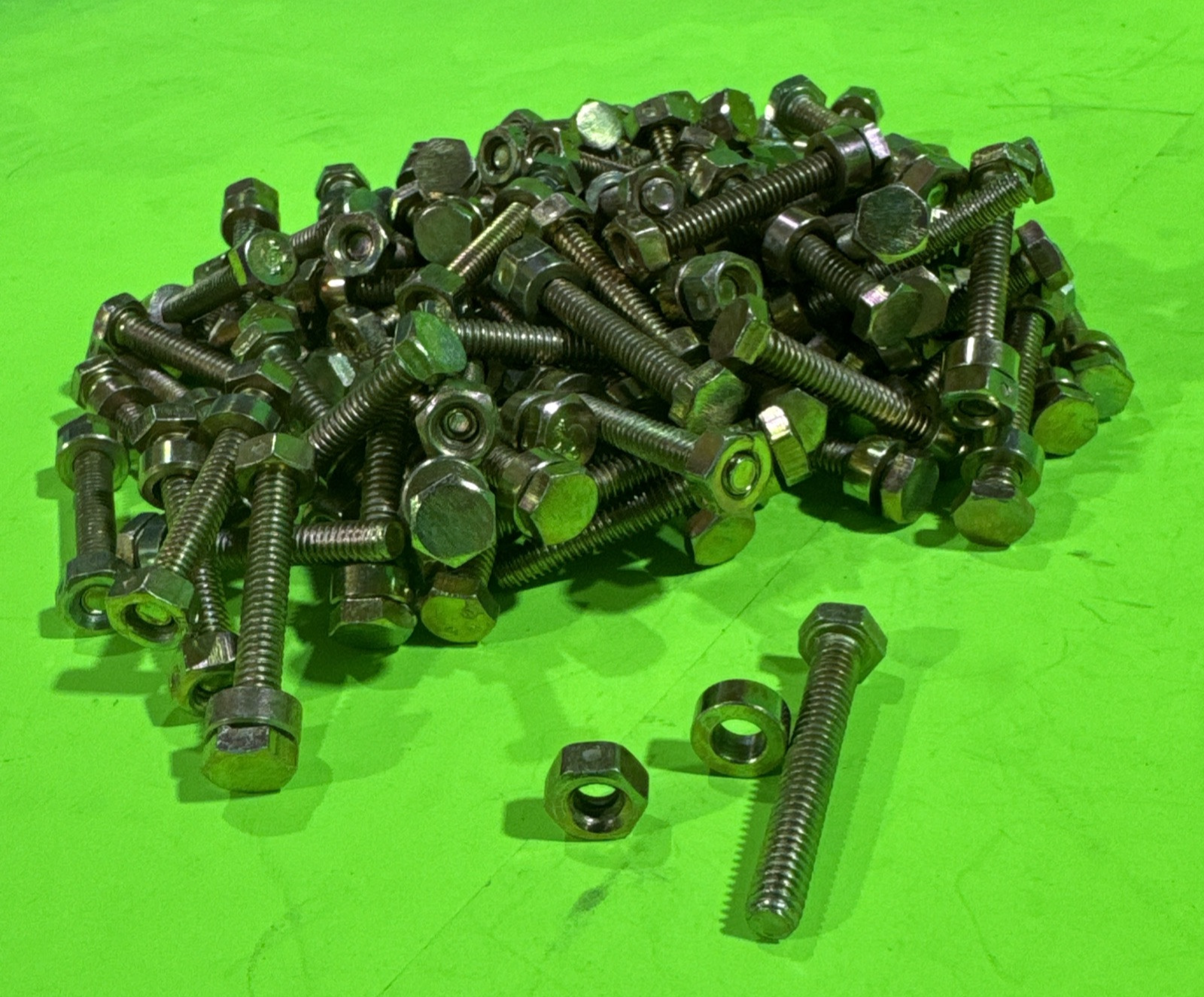 Pack of 100 Shear Pin Bolt, Nut & Spacer for Murray, Snapper 500026MA 1501216MA0