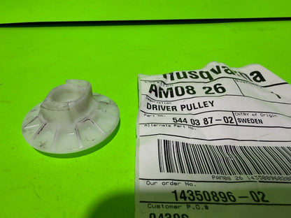 New Genuine OEM Husqvarna 544038702 Driver Pulley Poulan Jonsered0