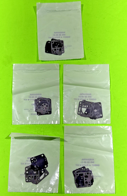 5 Pack OEM Zama GND-83 Husqvarna 545008031 Carburetor Gasket Kit 235E 236E 240E1