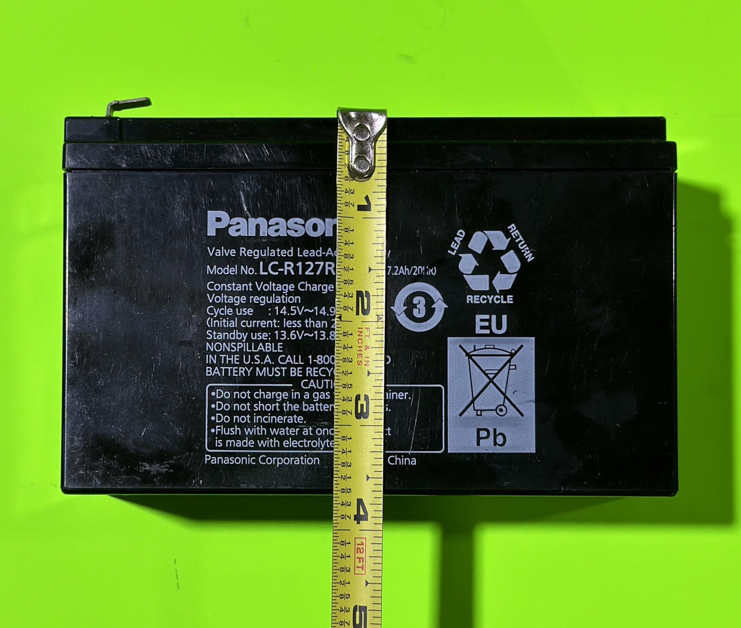 OEM Husqvarna 530402815 Battery Kit Panasonic 12V 7AH Battery LC-R127R2P16