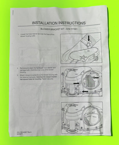 Genuine OEM Husqvarna 578777401 Blower Bracket Kit for HU 625HWT Wheeled Trimmer5