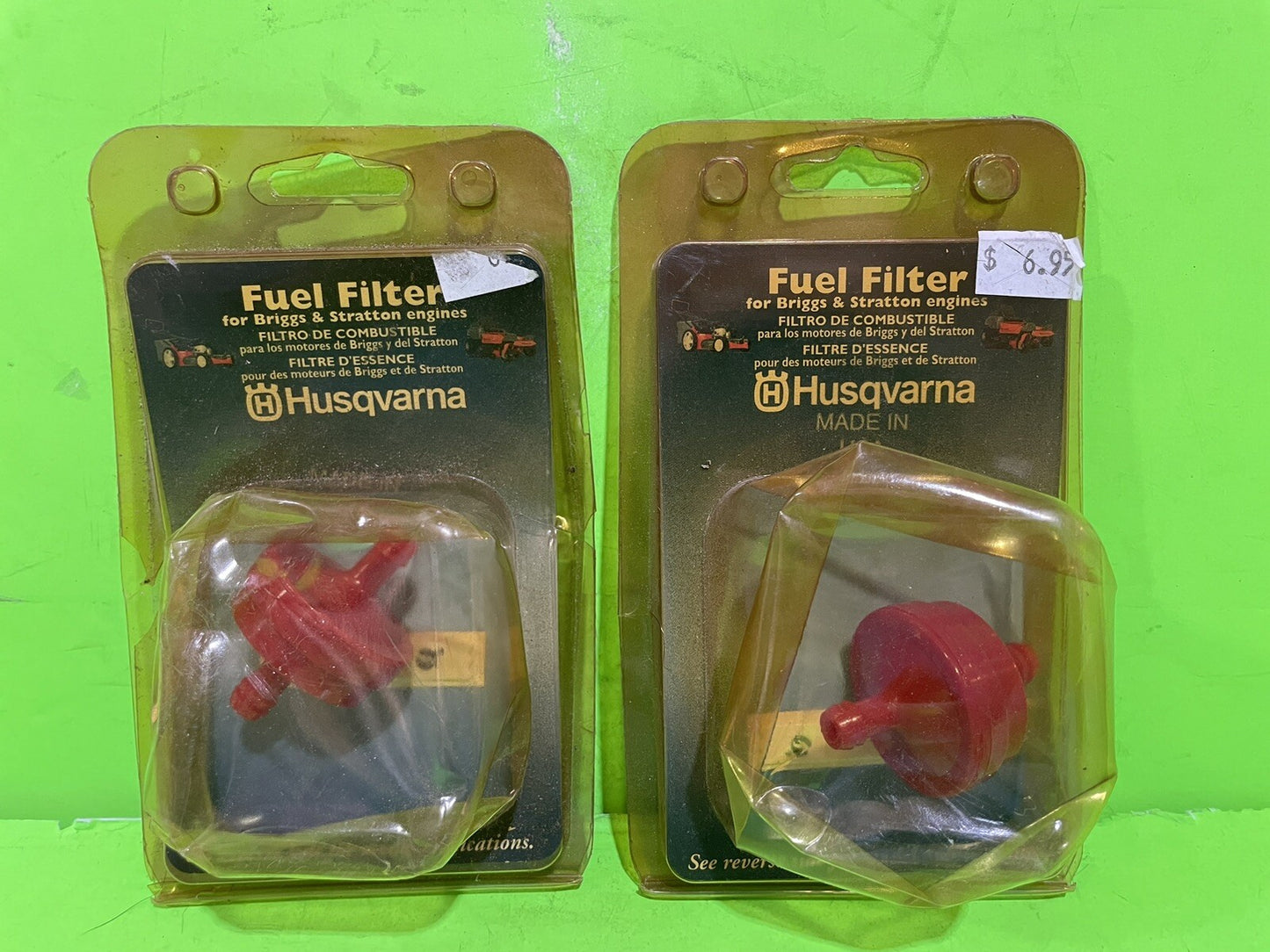 3 Pack of Genuine Husqvarna 531308142, 298090S Fuel Filters0