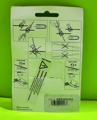 OEM Husqvarna 596285401, Replaces 505243501 3/8" Combo File Gauge8