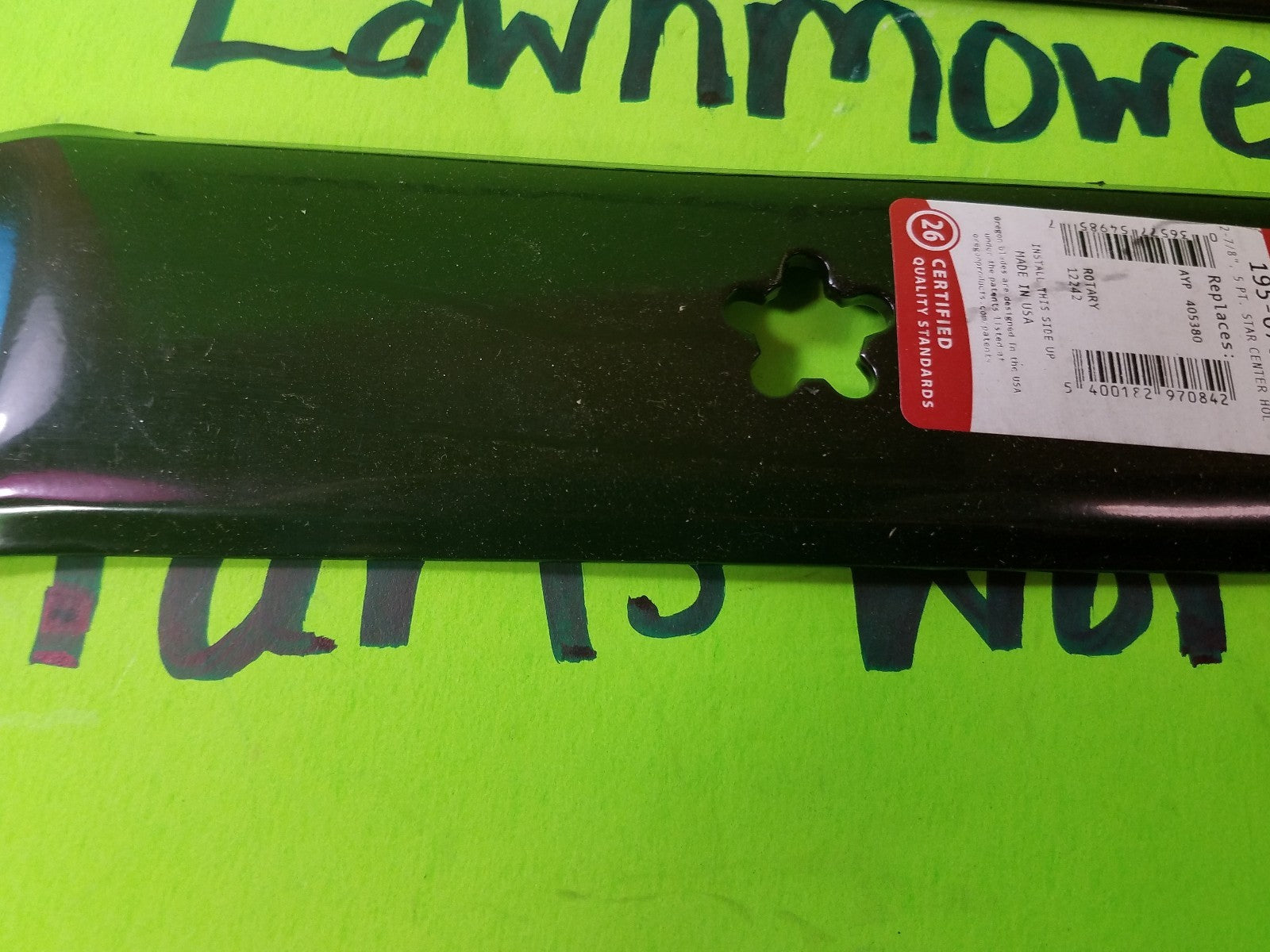 (4)- Lawn Mower Blades for 46" Deck AYP Sears Roper Craftsman Husqvarna 4053803