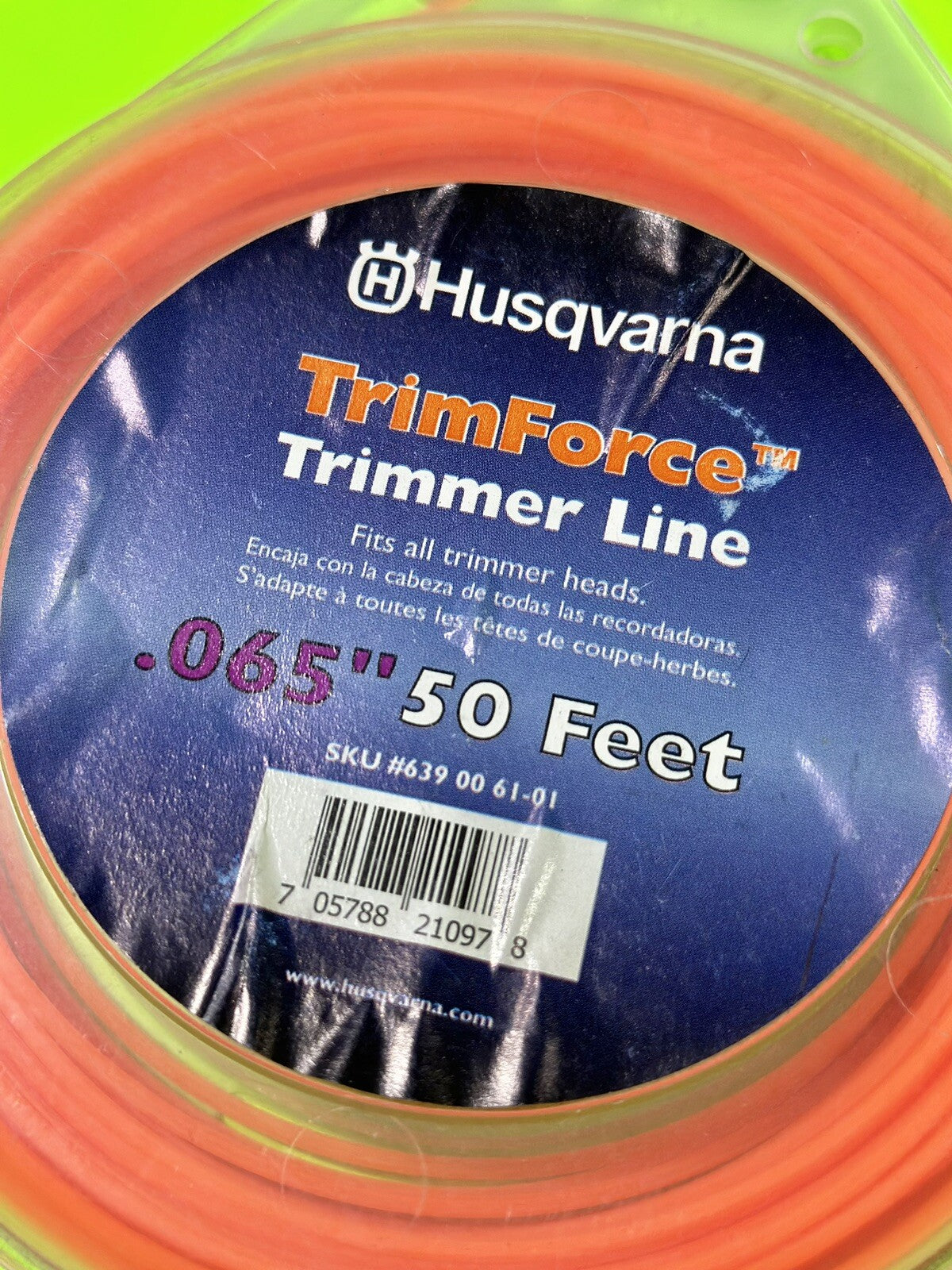 NEW Genuine OEM Husqvarna .065" x 50ft String Trimmer Line Trim Force 6390061010
