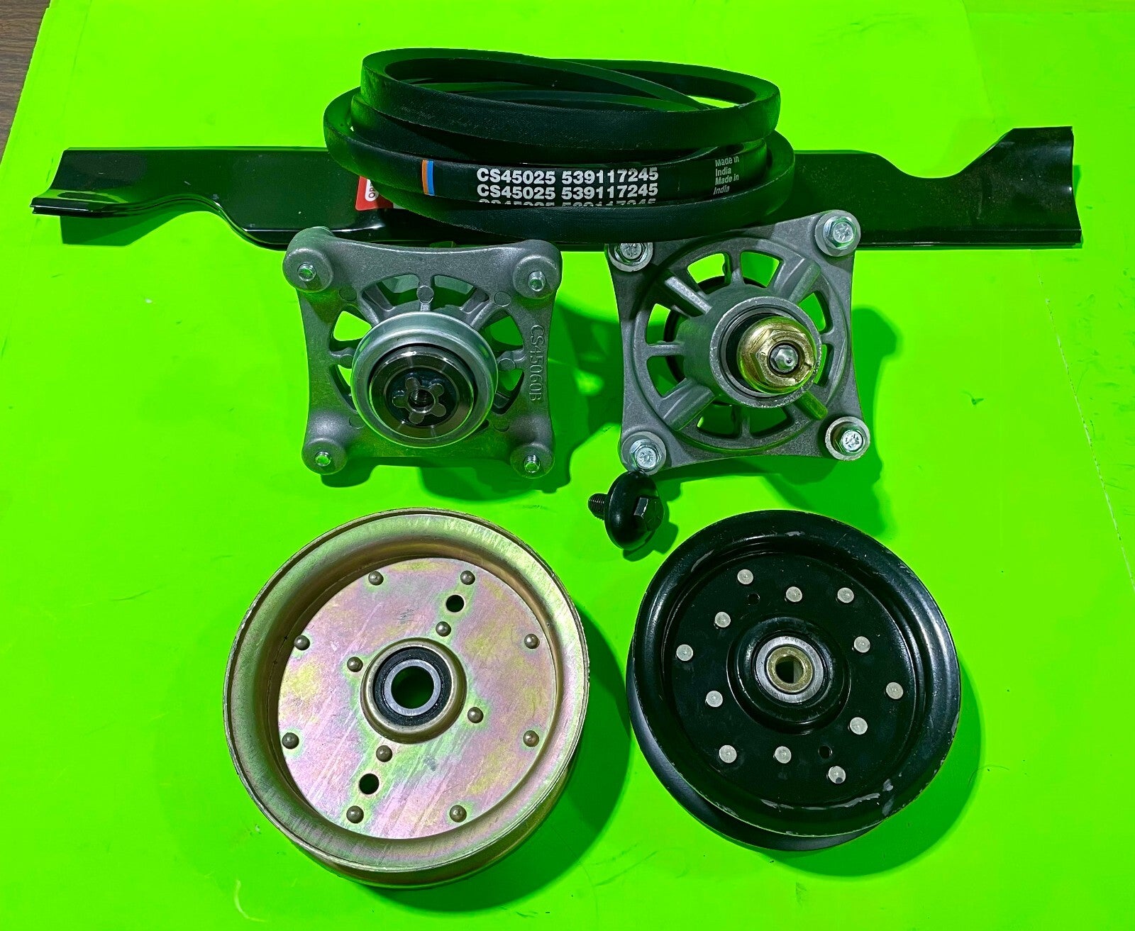 RZ4621 RZ4623 Blade Spindle Belt Idler Rebuild Kit for Husqvarna 46 Inch Deck0