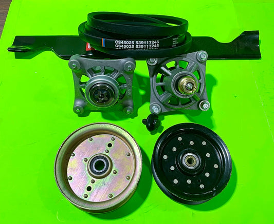 RZ4621 RZ4623 Blade Spindle Belt Idler Rebuild Kit for Husqvarna 46 Inch Deck0