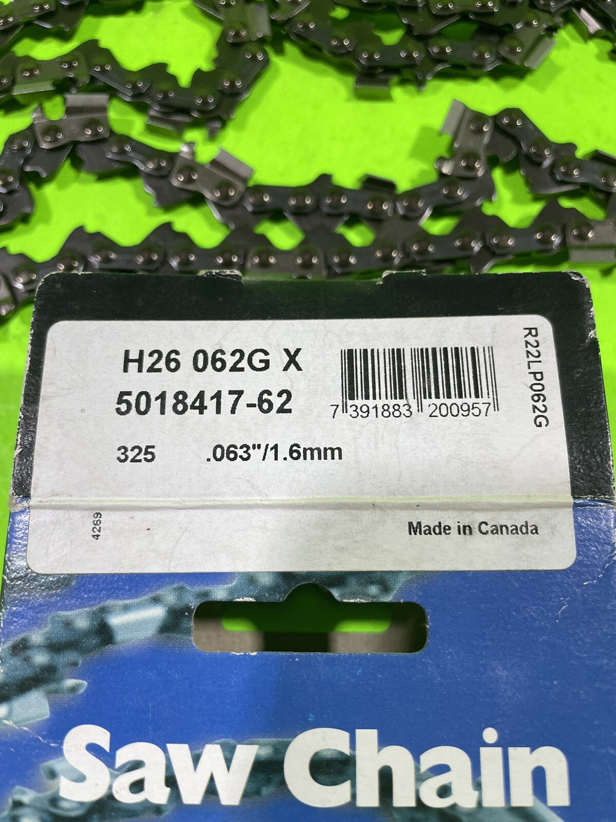 Genuine OEM Husqvarna H26 062G 501841762 591104262 Saw Chain 325 .063 22LPX062G1