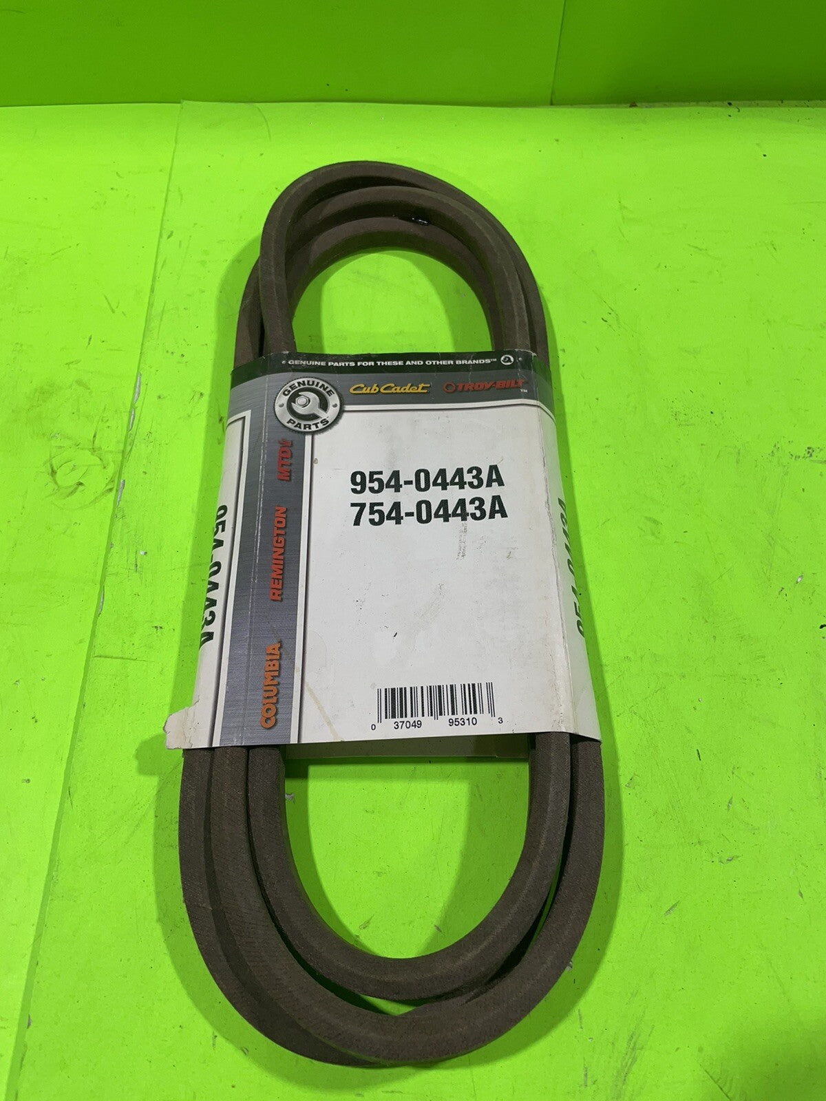 Genuine OEM MTD CubCadet 954-0443A 754-0443A Belt 1/2x900