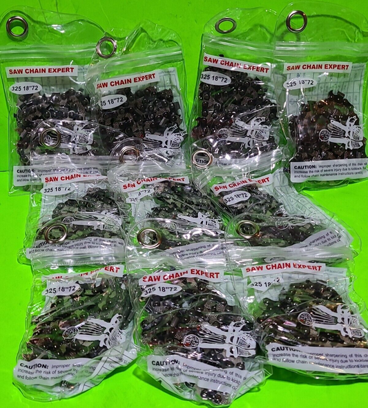 Chainsaw Chain 18 Inch .050 .325 72DL for Husqvarna Jonsered 10 Pack0