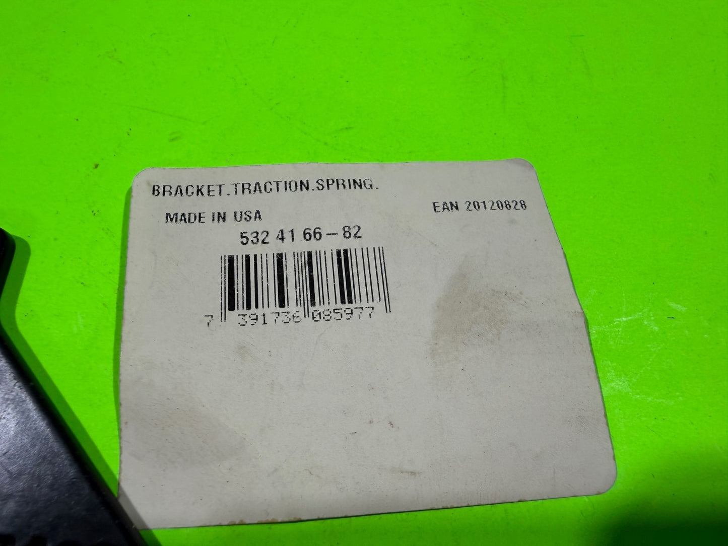 NEW Genuine OEM Husqvarna 532416682 Traction Spring Bracket Snow Blower1