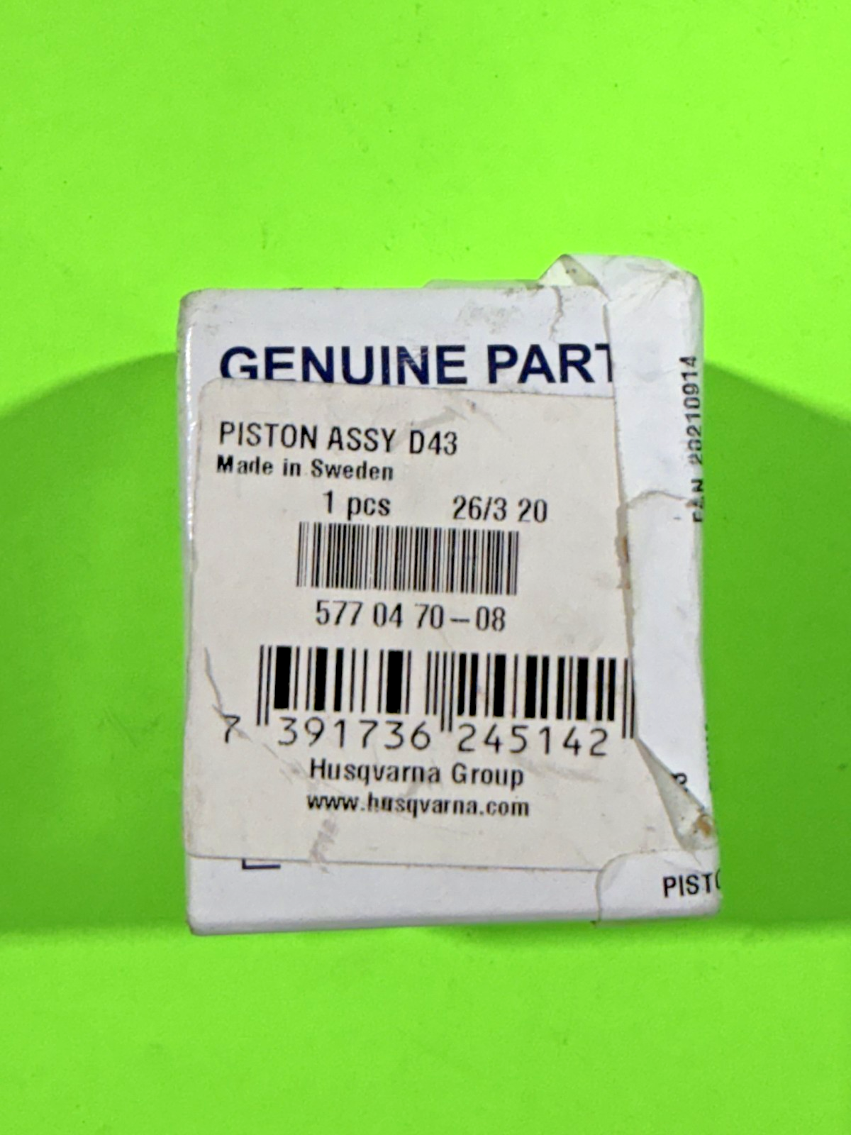 NEW OEM Husqvarna 577047008 Piston Assy D43 Fits 545 545XP 550 550XP1